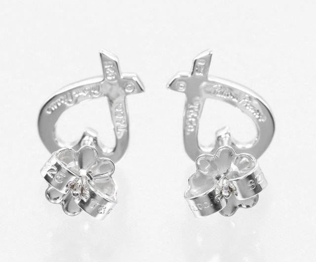 Tiffany&Co. ティファニー ラビングハート ピアス 両耳 シルバー 日本直送】ティファニー TIFFANY&Co. ラビングハート ピアス