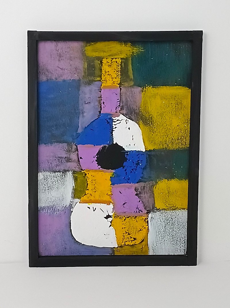 Painting Two-Dimensional Guitar - 壁貼/牆壁裝飾 - 其他材質 多色