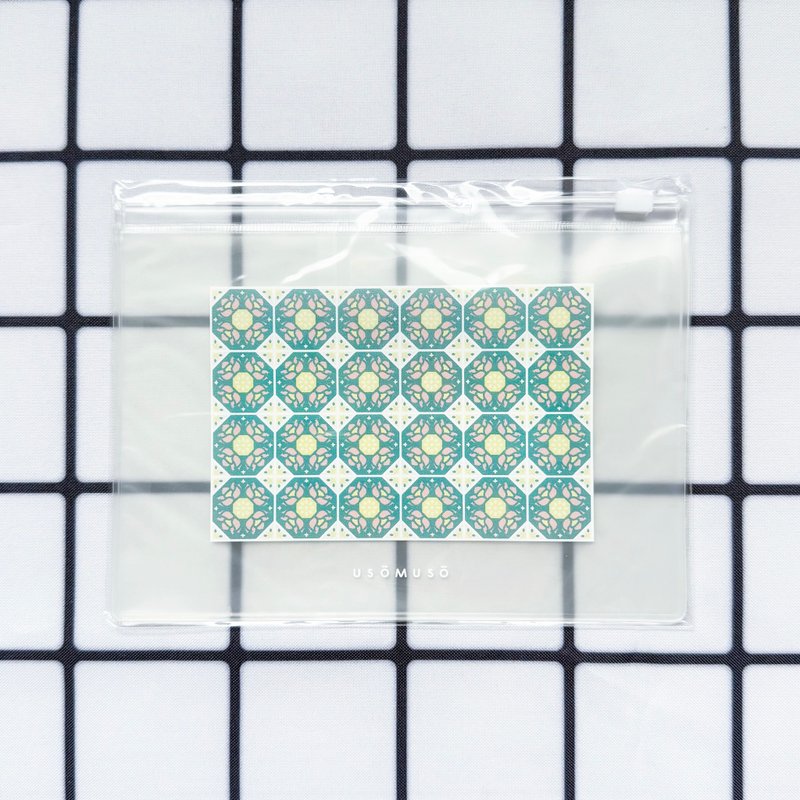 PVC pouch - กระเป๋าเครื่องสำอาง - พลาสติก สีน้ำเงิน