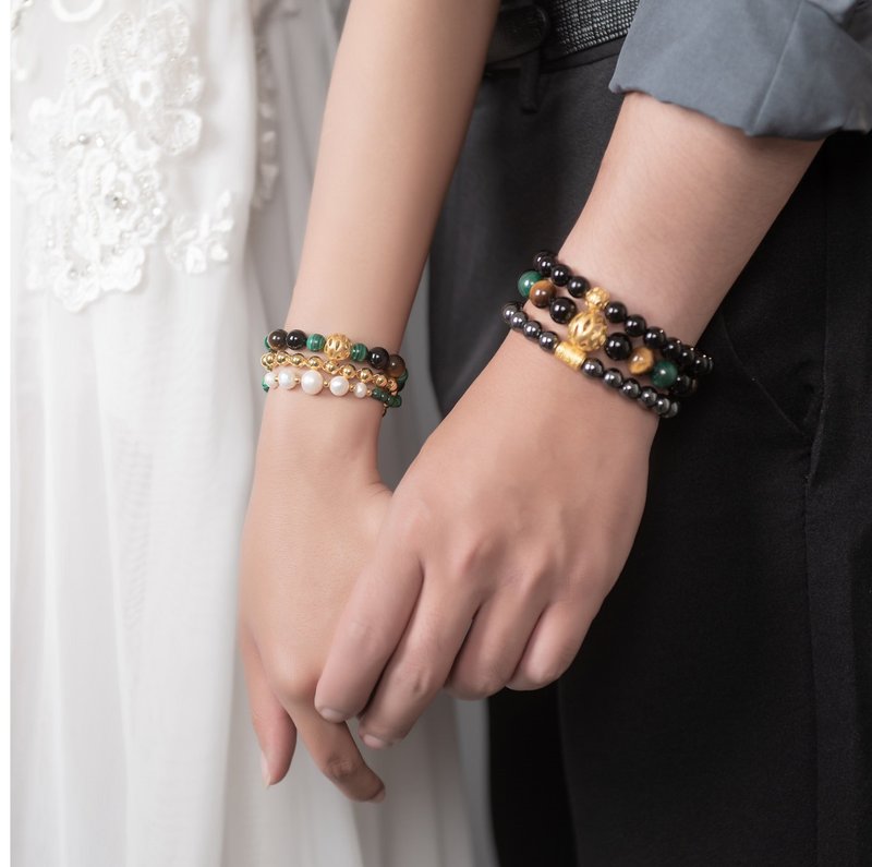 父の日七夕デザイン体験イベントカスタマイズエクスクルーシブナチュラルクリスタル＆ミネラルブレスレットリミテッド888 - 彫金教室・アクセサリー作り - クリスタル 