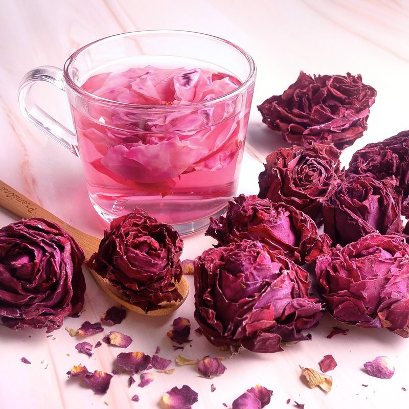 【Soothing Liver and Relieving Depression】Organic Black Rose Corolla Tea - Tea - Plants & Flowers 