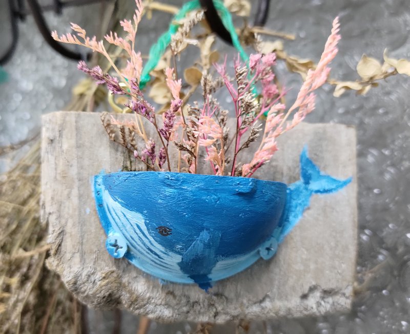 台中 植愛鯨魚─浮球彩繪花器 (一人成團) - 植栽/花藝 - 其他材質 