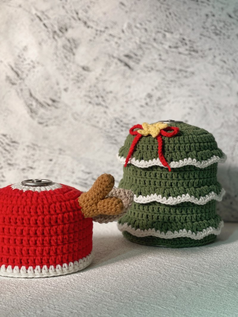 Woven Gas Tank Cover-Christmas Series/Alpine Gas Tank Cover - ชุดเดินป่า - ผ้าฝ้าย/ผ้าลินิน สีเขียว