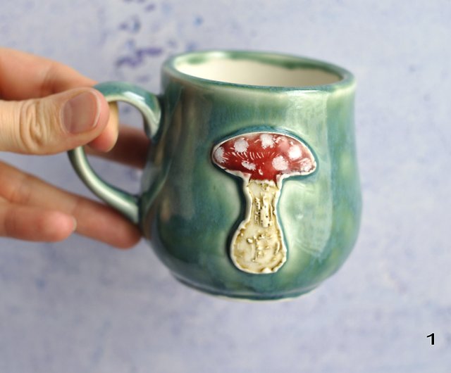 Mushroom Mug Frog Mug Gobincore Cottagecore Coffee Mug Accent