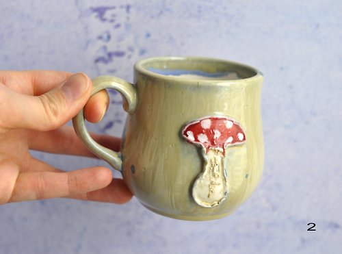 Mushroom cup 6oz, cappuccino mug, small cup 160ml, espresso cup, goblincore  mug. - Shop LekaCeramics Cups - Pinkoi