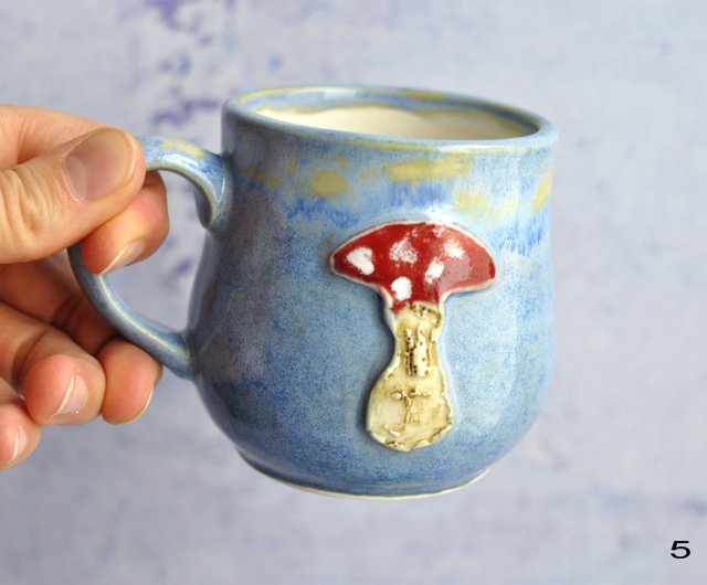 Mushroom cup 6oz, cappuccino mug, small cup 160ml, espresso cup, goblincore  mug. - Shop LekaCeramics Cups - Pinkoi