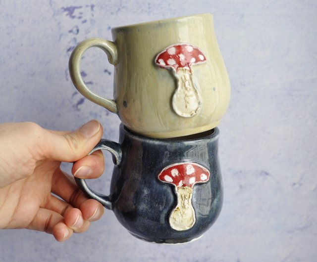 Mushroom Mug Frog Mug Gobincore Cottagecore Coffee Mug Accent