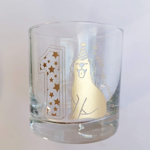 Design Your Own Wine 香港酒瓶雕刻禮品專門店 【客製化】訂製寵物小狗生日紀念威士忌杯|手工雕刻禮物套裝