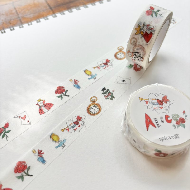 海 / muu 印章 15mm × 7m 和紙膠帶 - 紙膠帶/和紙/PET - 紙 