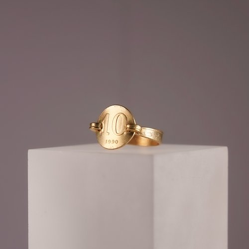 Riley the jewellery 香港一毫硬幣戒指