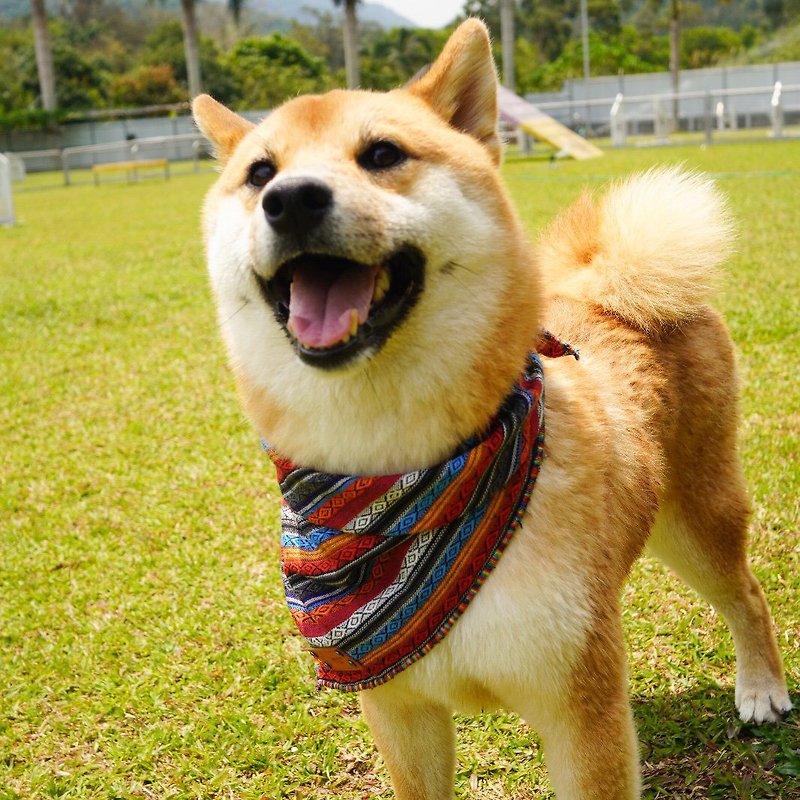 HAVE A GOOD DAY 領巾 DOG BANDANA - 貓狗頸圈/牽繩 - 棉．麻 多色