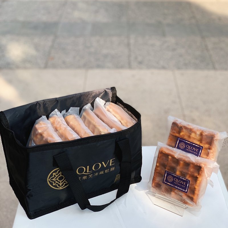 [Spot] Ailefu Exclusive Juxian Sands Frozen Muffin Gift Bag - เค้กและของหวาน - อาหารสด สีทอง