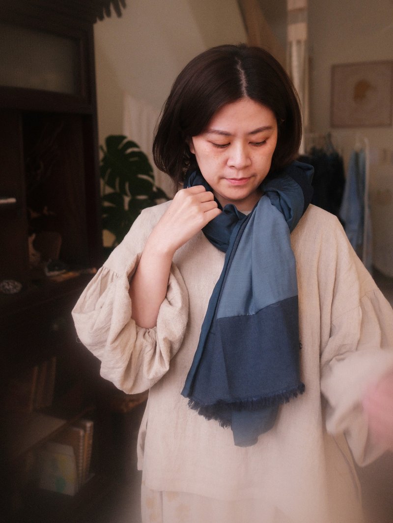 Glazed | Scarf - Knit Scarves & Wraps - Other Materials Blue