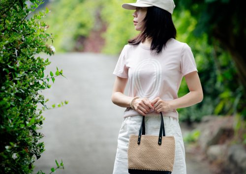 クラシックな編み込みハンドバッグ - ショップ Jenny88 トート