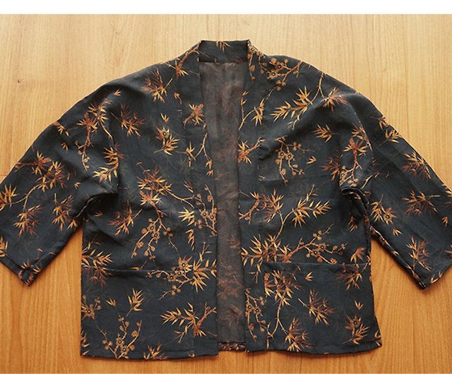 Tortoise cracked silk cotton scented cloud yarn robe Japanese-style Noliang  Unisex Zen sunscreen clothing for men and women - Shop Time Ship Women's  Casual & Functional Jackets - Pinkoi