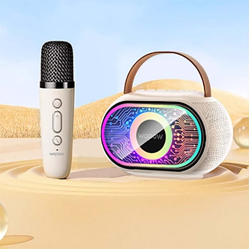 [Free Shipping] WOPOW Karaoke Bluetooth Speaker Wireless Built-in Microphone AP08 - Chargers & Cables - Other Materials Multicolor