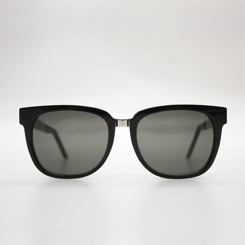 SUPER Sunglasses - PEOPLE FRANCIS BLACK SILVER - กรอบแว่นตา - วัสดุอื่นๆ สีเงิน