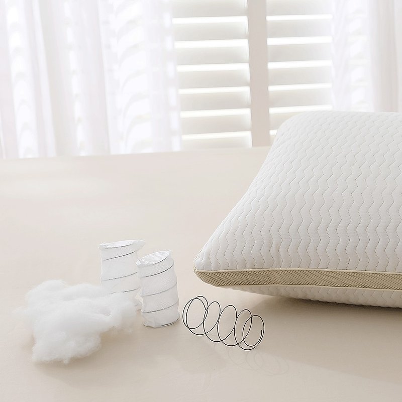 Good Relationship HAOKUANXI | Breathable and pressure-relieving independent cylinder pillow - Pillows & Cushions - Other Materials White