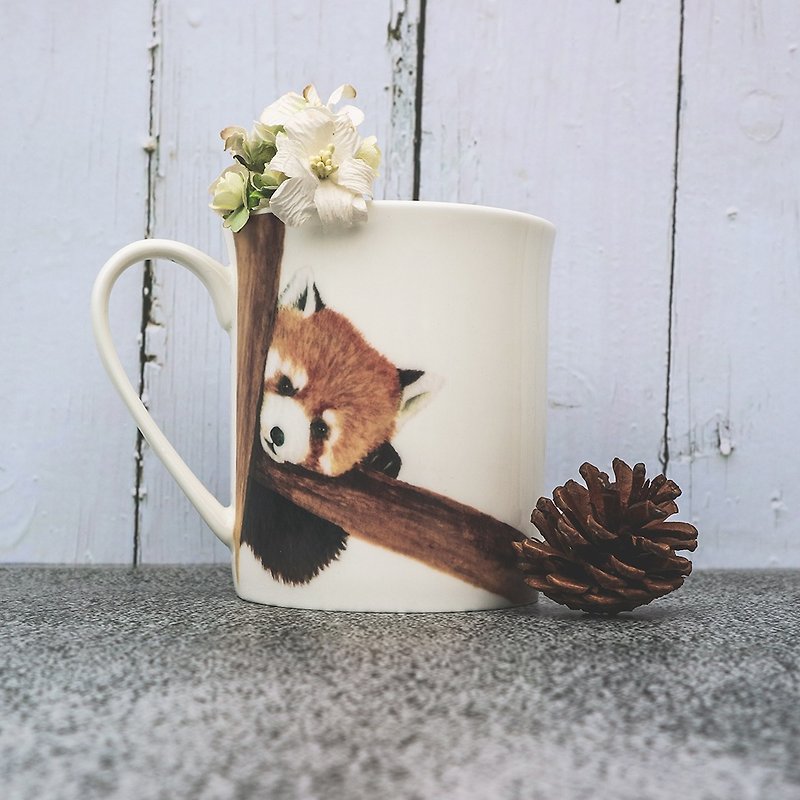 Buy 2 Get 1 Free Bone Porcelain Mug-Healing Panda - Mugs - Porcelain Brown