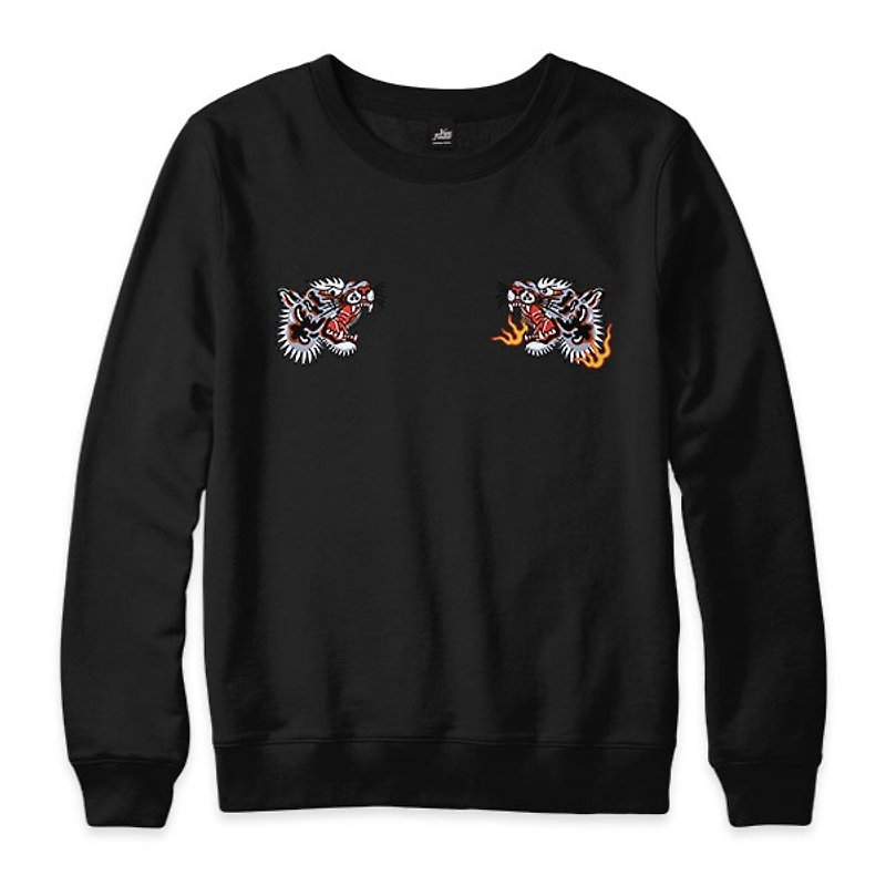 Tiger Fist - black - neutral version University T - Men's T-Shirts & Tops - Cotton & Hemp Black