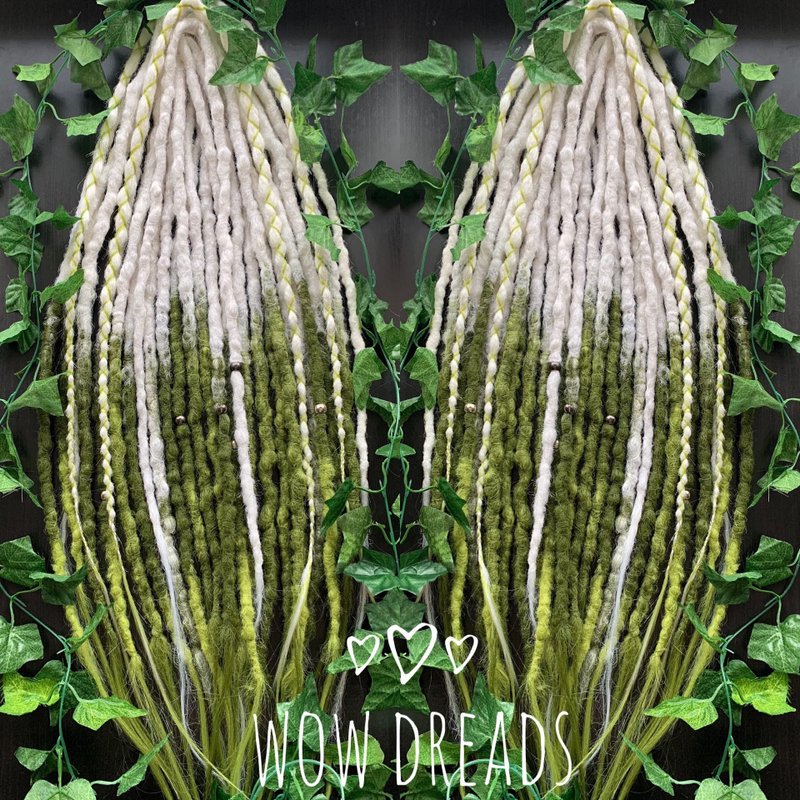 鉤針捲曲恐懼輕量捲髮恐懼 - 髮夾/髮圈 - 其他人造纖維 綠色