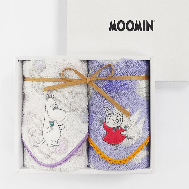 日本丸真 Moomin 綻放派對禮盒 - 毛巾/浴巾 - 棉．麻 