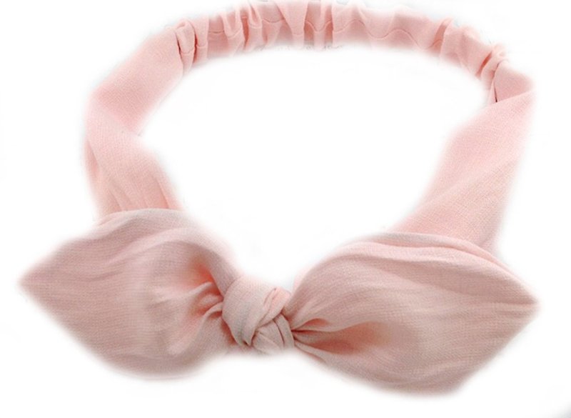 Cutie Bella cotton Linen elastic ribbon - เครื่องประดับผม - ผ้าฝ้าย/ผ้าลินิน สีเหลือง