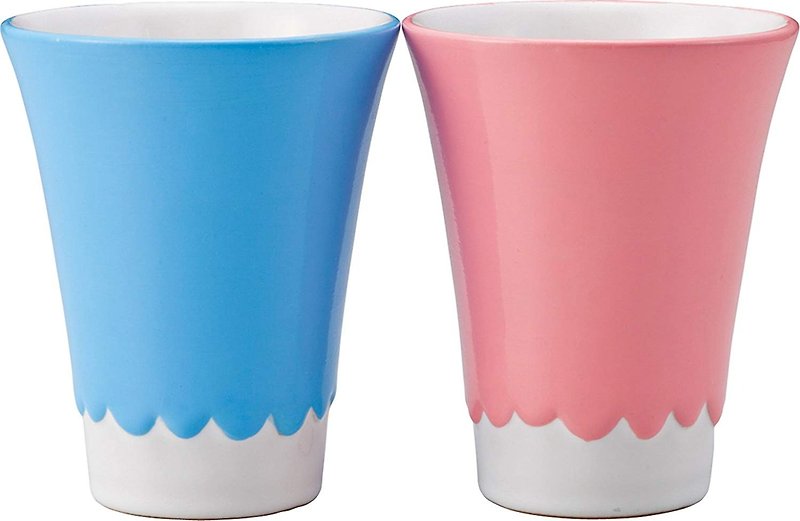 日本 sunart 對杯 - 富士山 - 杯/玻璃杯 - 陶 白色