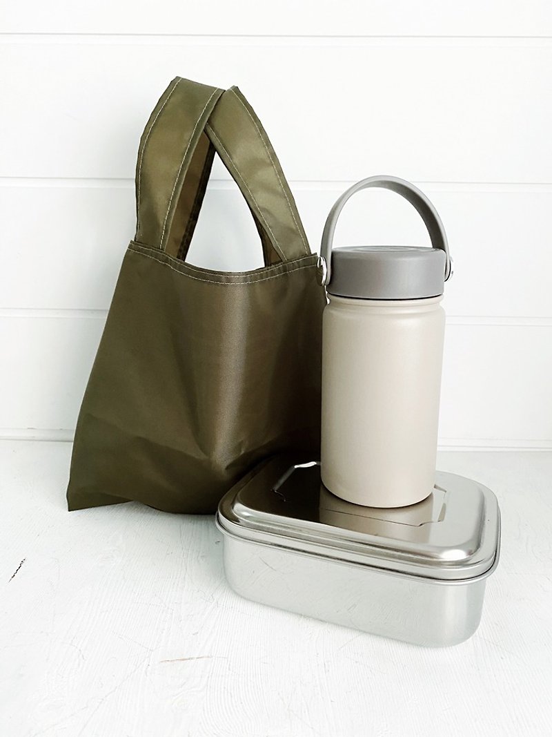 hairmo plain water-proof and environmentally friendly breakfast. Lunch bag/beverage bag - Handbags & Totes - Waterproof Material Green