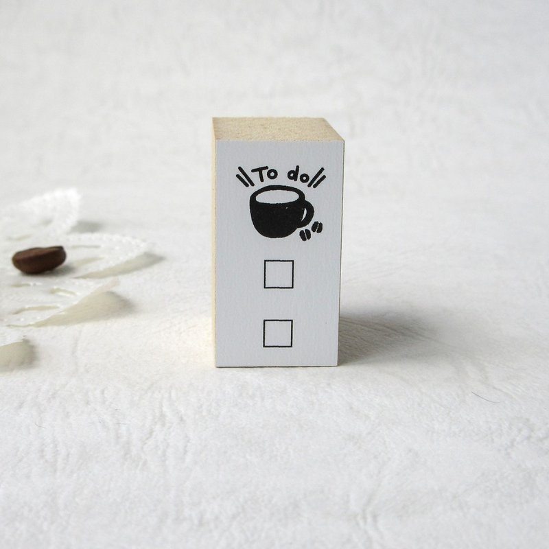 Coffee stamp /TO DO stamp : 2 items - Stamps & Stamp Pads - Rubber 