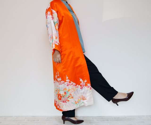 KIMONO Iwai Coat -ヴィンテージの着物を使ったガウンコート 1点