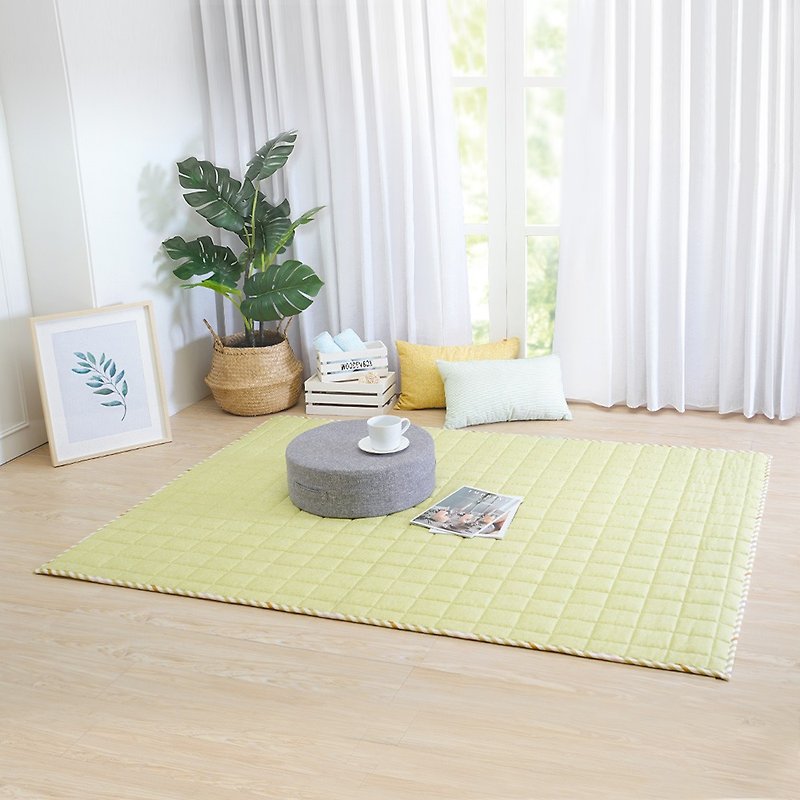 Macaron Floor Mat-Green (140x180cm) - Rugs & Floor Mats - Cotton & Hemp 