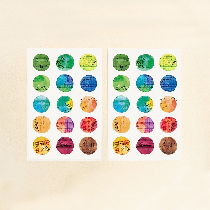 Color Small Circle | Transfer Sticker Two Sets - สติกเกอร์ - กระดาษ 