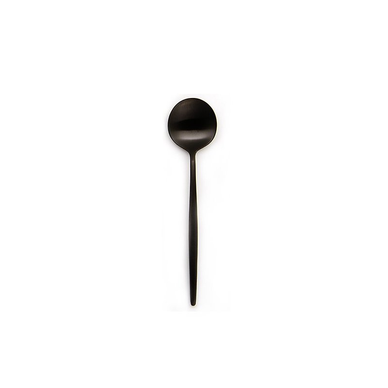 葡萄牙 Cutipol | MOON / 霧黑 / 咖啡匙 - 餐具/刀叉湯匙 - 不鏽鋼 黑色