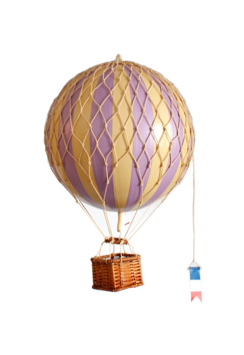 Authentic Models Hot Air Balloon Ornament (Little Adventure/Lavender) - ของวางตกแต่ง - วัสดุอื่นๆ สีม่วง