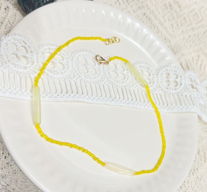 Brand New DIY Bead Necklace - Necklaces - Other Materials Yellow