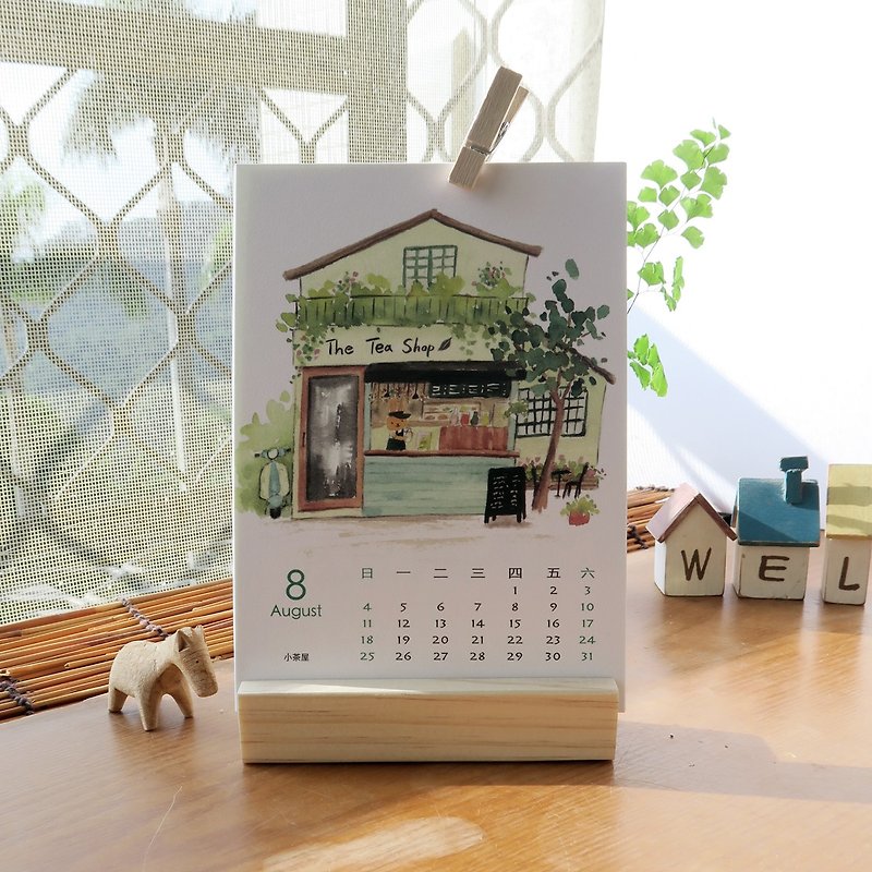 2019小さな草家木のベースデスクカレンダー - カレンダー - 紙 