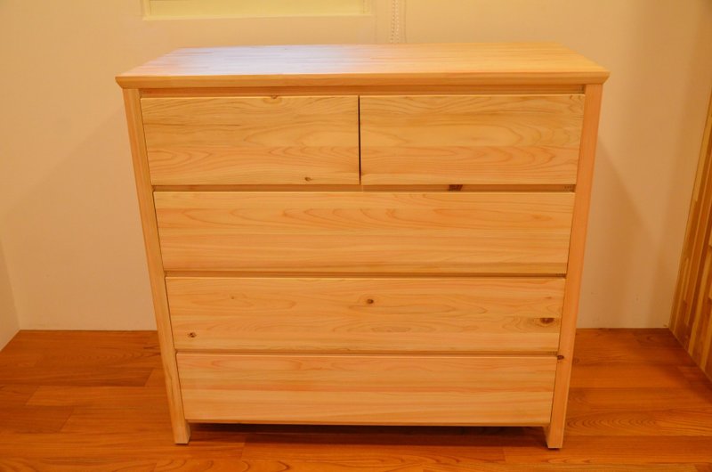 Ichiro Muso/Hinoki chest of drawers - Storage - Wood Gold