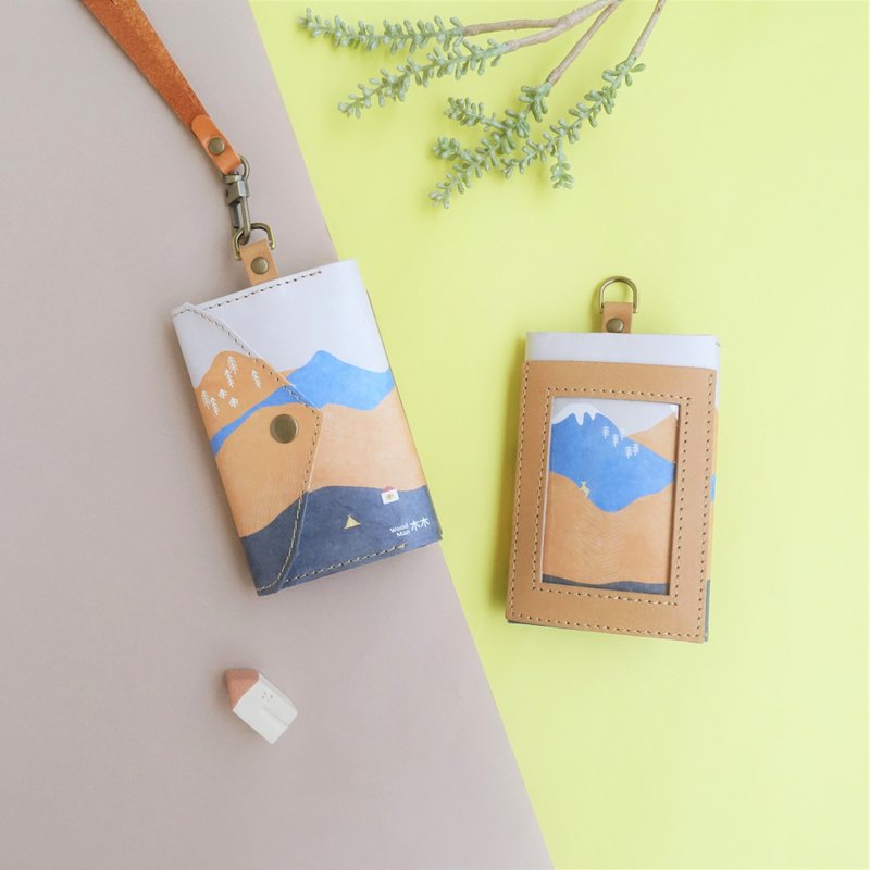 Forest-TYVEK Paper Wallet - ID & Badge Holders - Eco-Friendly Materials Orange