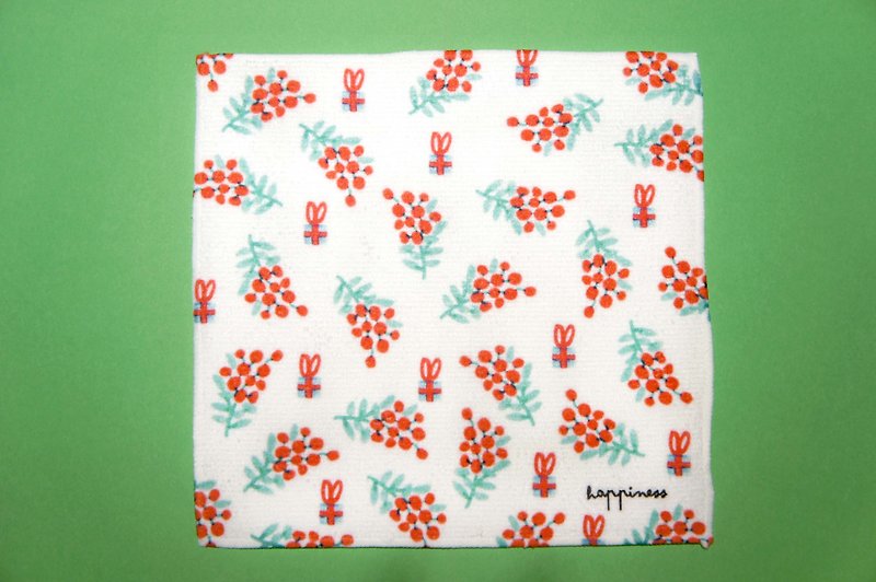 Towel square series gift fruit - ผ้าขนหนู - ไฟเบอร์อื่นๆ ขาว