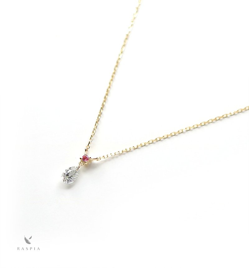 ダイヤモンドとピンクトルマリンのK18ネックレス~Diamond collection~ - 項鍊 - 寶石 粉紅色
