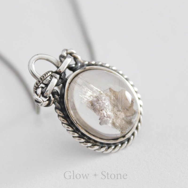 Phlogope Symbiotic Blonde and Pink Ghost Pendant - สร้อยคอ - คริสตัล สึชมพู