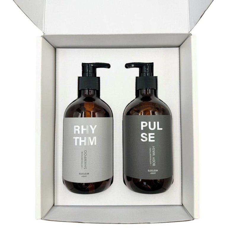 ELECLEAN Care 蝦紅素潔淨露&洗髮露 2入洗沐禮盒 - 沐浴乳/沐浴用品 - 其他材質 橘色