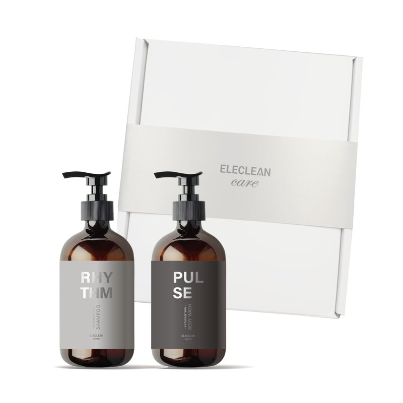 ELECLEAN Care 蝦紅素潔淨露&洗髮露 2入洗沐禮盒 - 沐浴乳/沐浴用品 - 其他材質 橘色