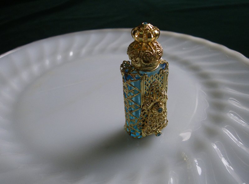 [OLD-TIME] Early Czech exquisite handmade portable perfume bottle #42 - ของวางตกแต่ง - วัสดุอื่นๆ 