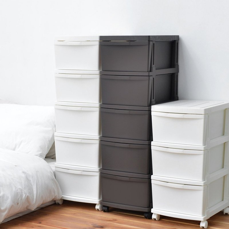 日本JEJ ASTAGE EMING CEVO 日製五層移動式抽屜櫃-DIY-2色可選 - 收納箱/收納用品 - 塑膠 白色