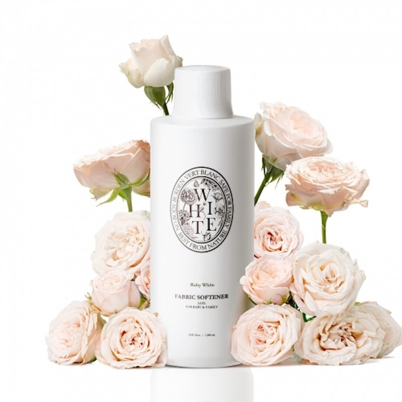 VERTBLANC 寶寶天然衣物柔軟精-白色純淨 (1000ml) - 洗衣精/衣物清潔 - 其他材質 白色