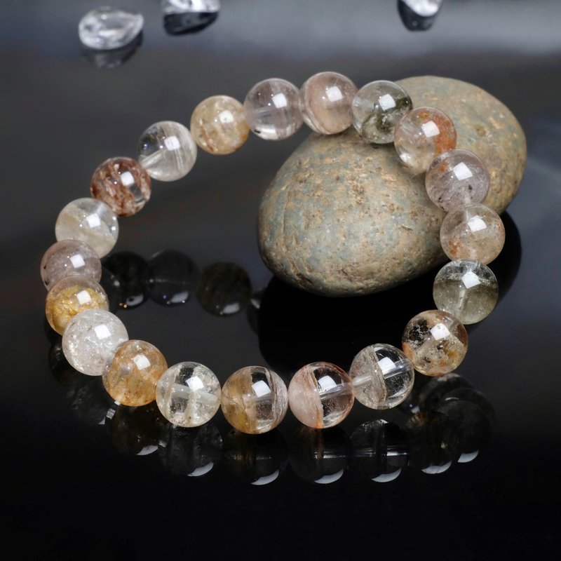 One picture, one thing│#381 10mm Melaleuca ghost crystal bracelet colorful ghost good luck jewelry - Bracelets - Crystal Multicolor