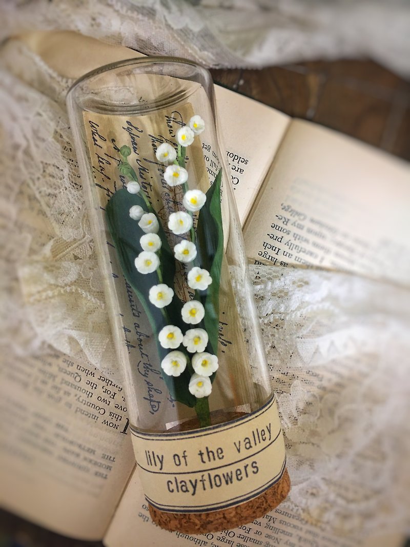 | Flower Illustrator-Test Tube Series | Lily of the Valley/Clay Simulation Flower/Realistic Clay Flower - Items for Display - Clay 