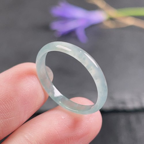 瓔珞珠寶盒 E.L.Jewelry Box 【求‧緣】冰藍水翡翠戒指戒圈 | 國際16圍 | 天然翡翠A貨 | 送禮